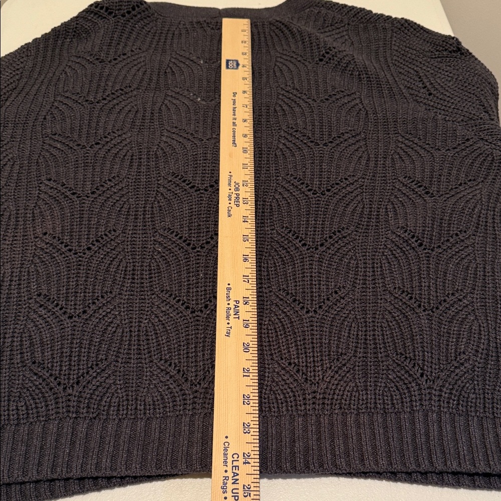 NWT Summer Essential Charcoal Knit Old School Style Button Down Cardigan XXL - Picture 9 of 12